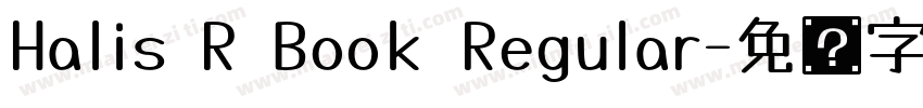 Halis R Book Regular字体转换